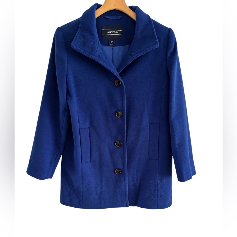 L.L. Bean Women's Royal Blue Pea Coat